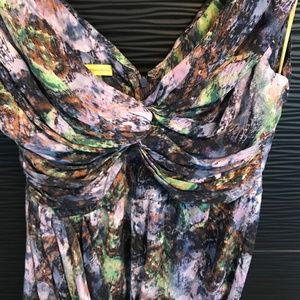 Catherine Malandrino Purple Watercolor Dress NWT
